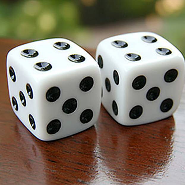 Two dice on a table --chaos 50 --stylize 250 --v 6.1 Job ID: bf3af628-7285-4bd2-bab2-18a504e88b4e